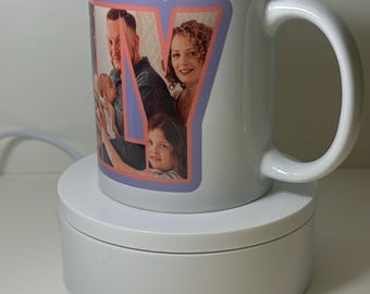 Personalised Photo Mug add 6 photos FAMILY - Unique Gift for him, for her, anniversary gift, christmas gift, birthday gift - custom design
