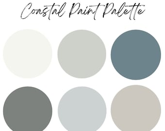 Farbpalette - Küstenlandschaft Innen- und Außenbereich Benjamin Moore & Sherwin Williams