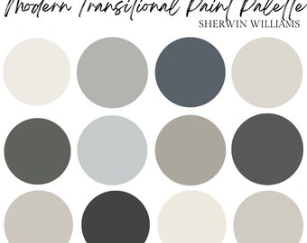 Farbpalette - Sherwin Williams Moderner Übergang für den Innen- und Außenbereich