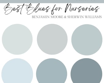 Malpalette - Best of the Blues für Kinderzimmer … und mehr!  Benjamin Moore & Sherwin Williams (Digitaler Download)