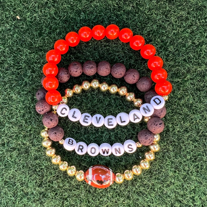 Game Day Stackable Rings Custom Football Bracelet Stack | Game Day Jewelry - Etsy