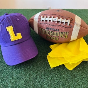 LSU | SEC | College Football | Chenille Varsity Letter Patch Hat | Game Day Accessories