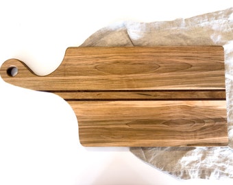 Solid Wood Charcuterie Board | Wood Cutting Board With Handle