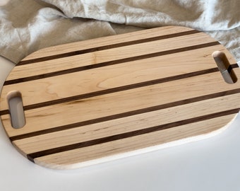 Solid Wood Charcuterie Board | Wood Cutting Board With Handle