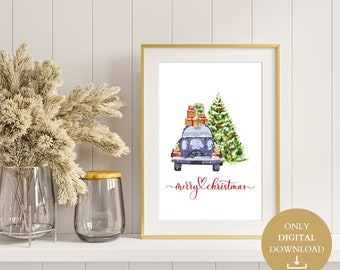 Classic christmas prints | Christmas pintables | christmas decor | christmas wall art | holiday decor | kikiandnim | printable wall art