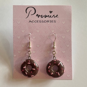 clay donut earrings
