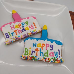 Dog Birthday Cake Cookies, Cookies for Dog Birthday, Birthday Treat, Decorated Birthday Cookies, Birthday Dog Treats, Dog bakery treats