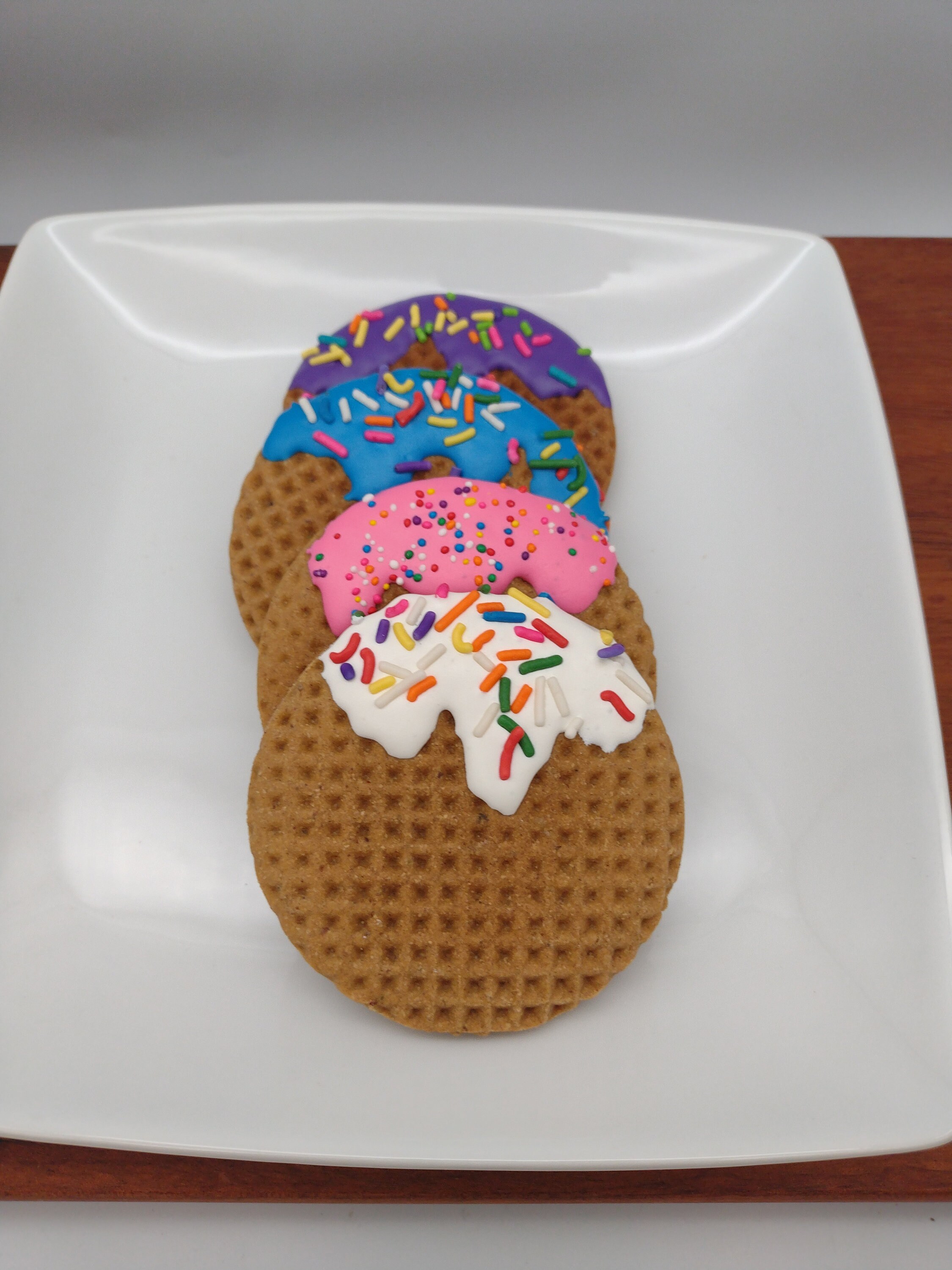Dog Cookies, Waffles for Dogs, Dog Bakery, Waffle Dog Cookies, Grain