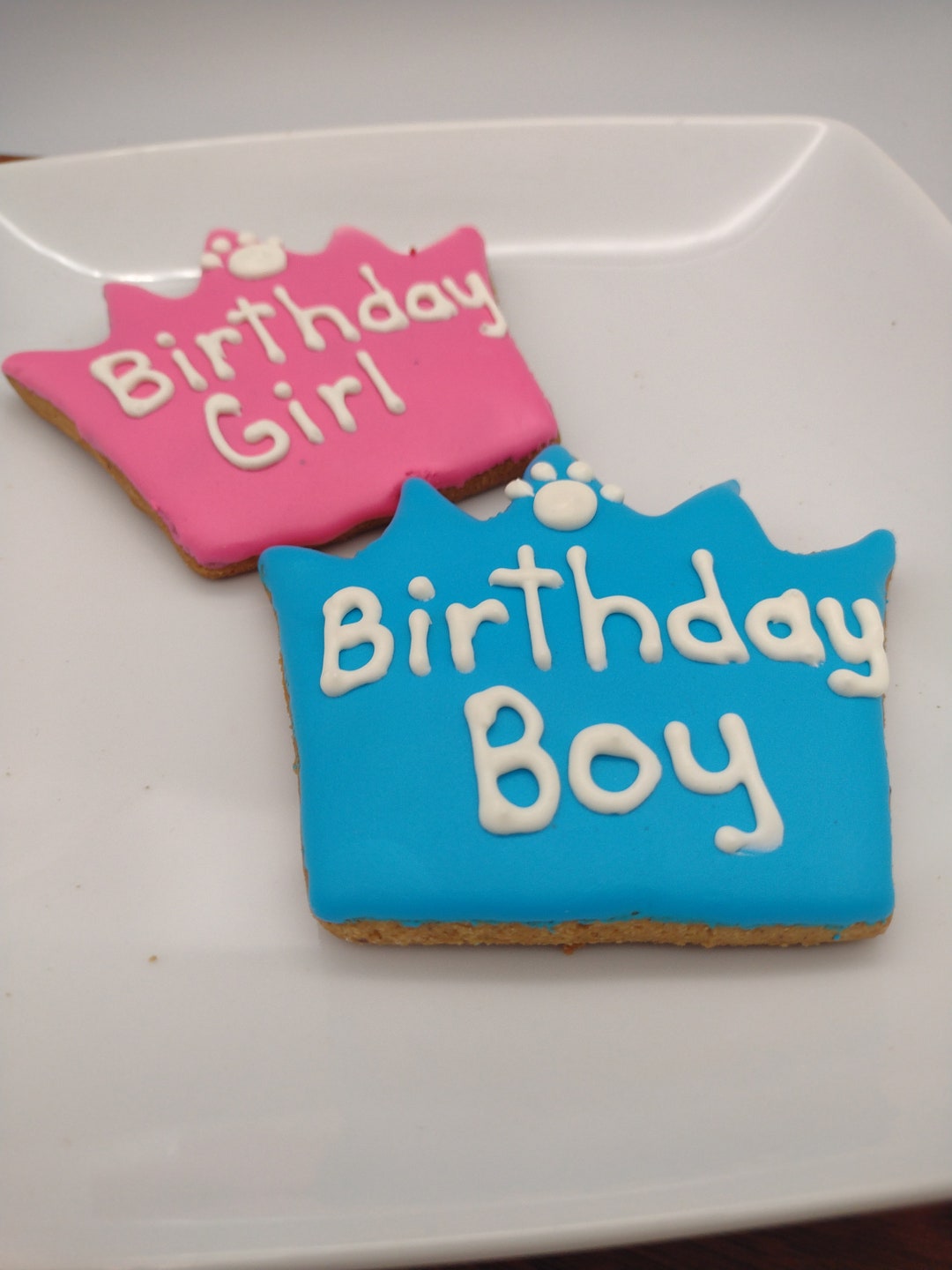 Dog Birthday Crown Cookies, Cookies for Dog Birthday, Birthday Treat