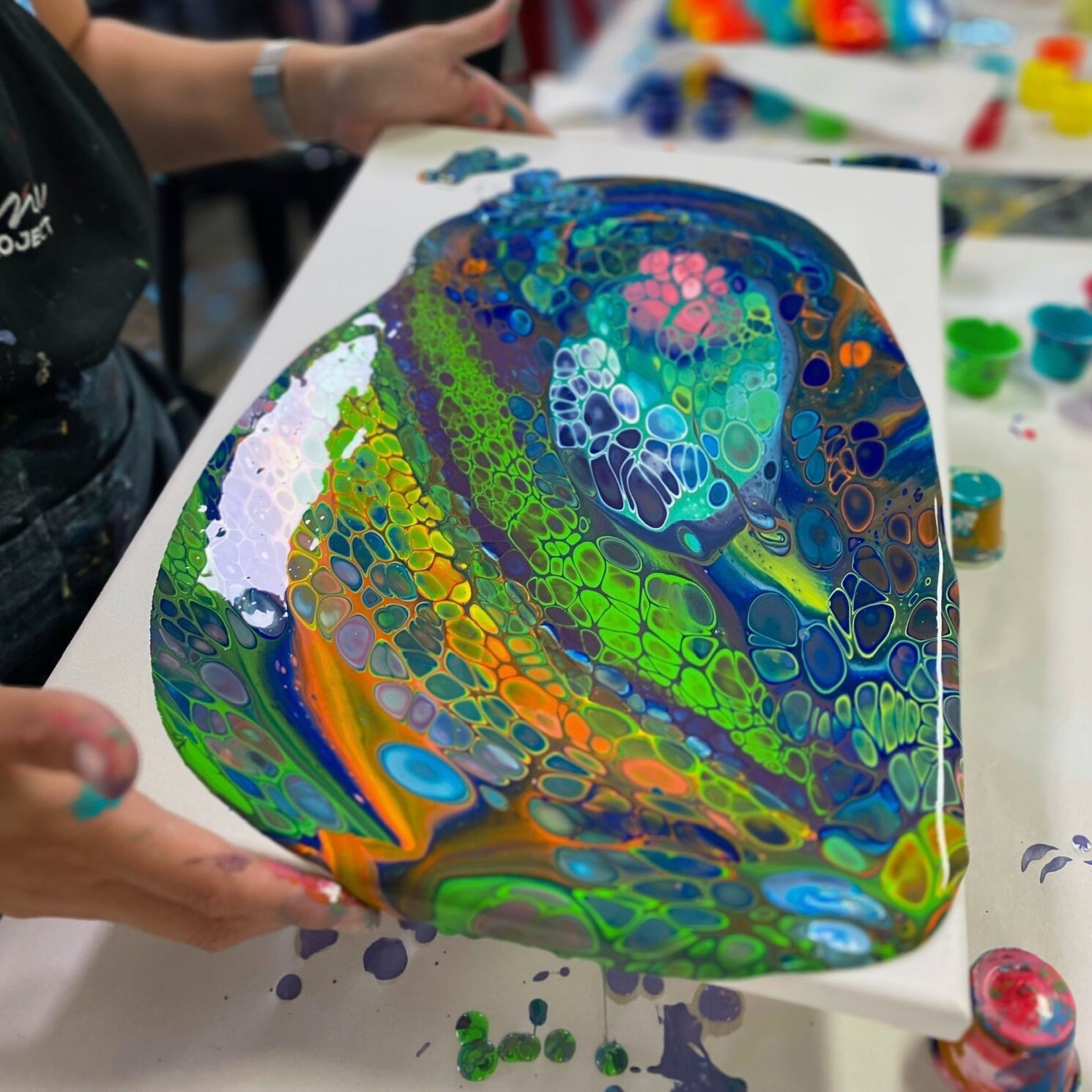 Paint Pour Kit for 6. Etsy Australia