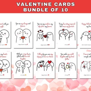 Biglietti di San Valentino, Semplici biglietti di auguri V, Fidanzata, Fidanzato, Marito, Moglie, Biglietti stampabili di San Valentino, Biglietti digitali di San Valentino, Meme Flork
