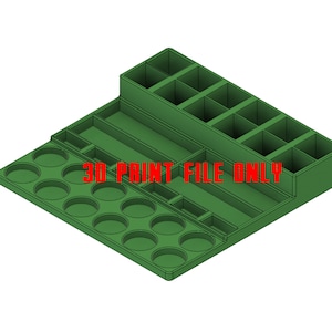 Bandeja de sujeción 3D de carburo (archivo digital de impresión 3D)