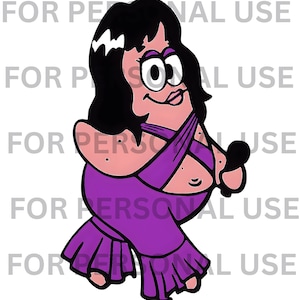 Patrick Star x Selena SVG/PNG. Color and Black & White. Transparent background