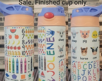 Lerntasse, Zurück zu Schulbecher, Kinderwasserflaschen, Kleinkindbecher, Kindertasse, isolierte Kinderbecher, Kindergeburtstagsgeschenke