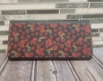 Horror Geldbörse, Damen Portemonnaie, dreifach faltbar, Geschenke für sie, Geschenk zum Valentinstag, Clutch