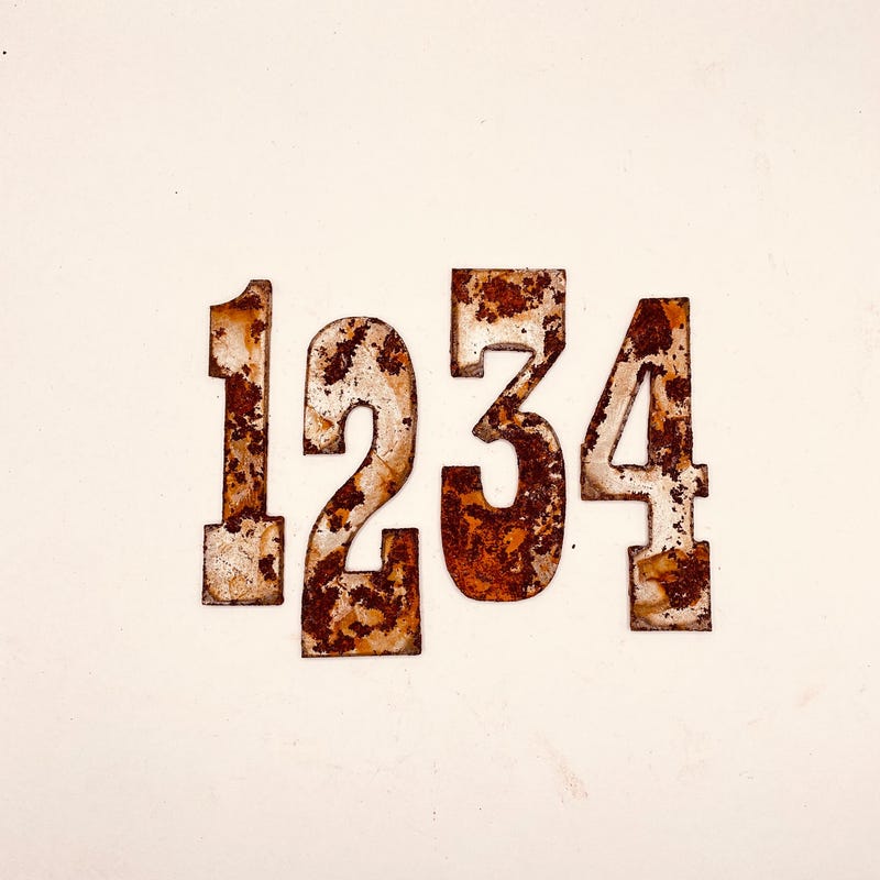 Rustic House Numbers - Etsy