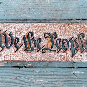 We The People Constitution Sticker – 5x1.5 Inch Bumper & Laptop Decal