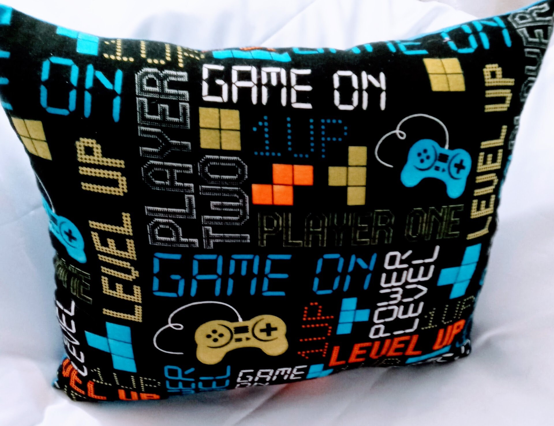 Gamer Today s Good Mood Is Sponsoring By Gaming' Throw Pillow Cover 18” x  18”