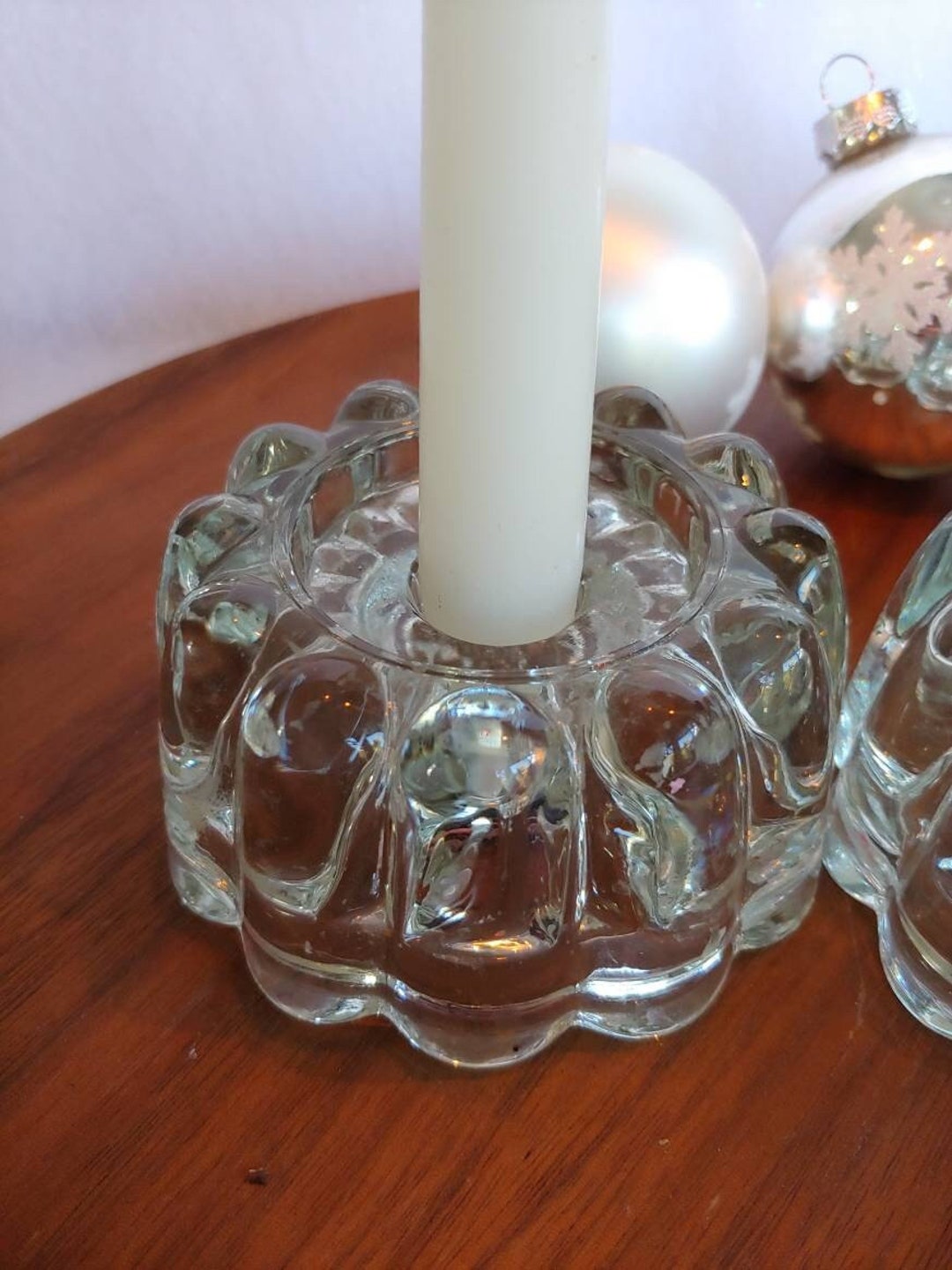 Vintage Bubble Candle Holders, Set of 2, MCM, Berwick Boopie, Mid