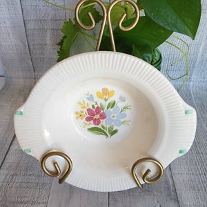 Vintage Floral Bowl Dish with handles, Boho,  Kitchen Decor, Salem China, Farmhouse