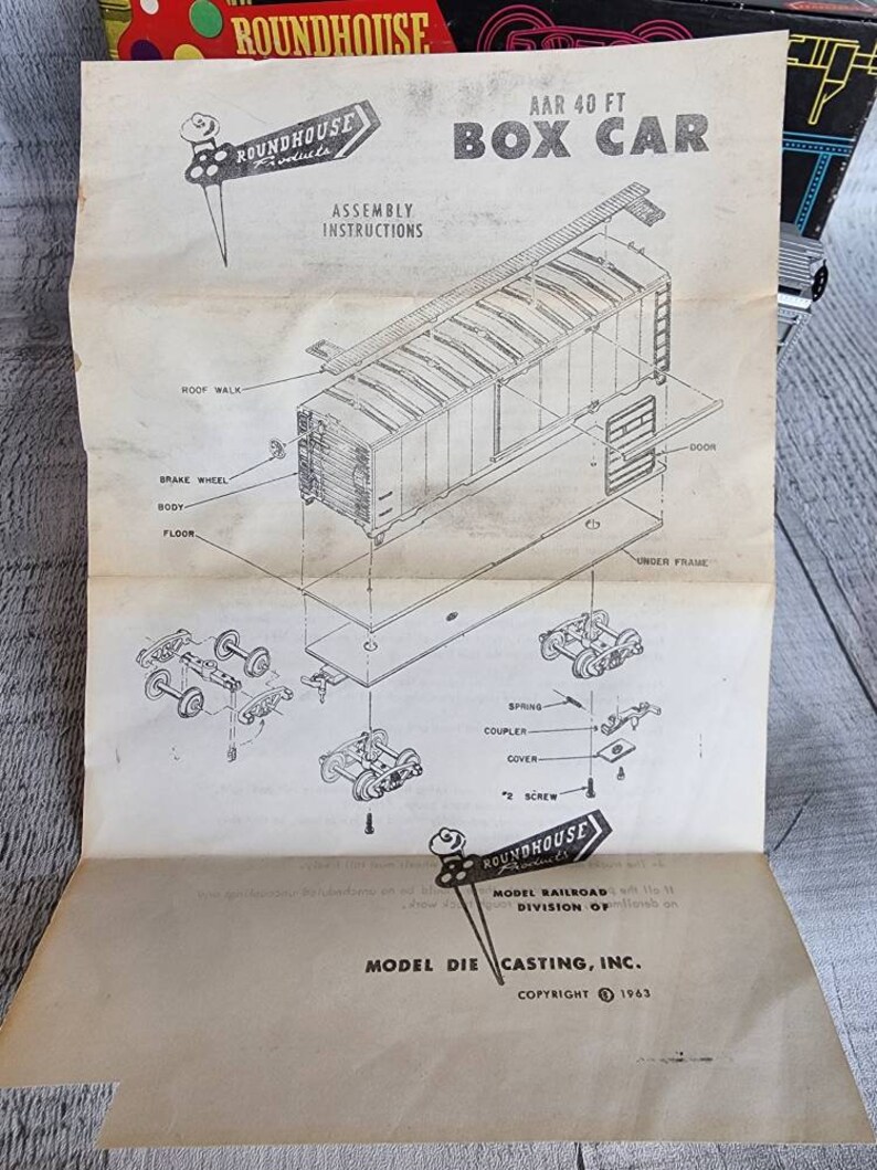 Vintage HO Gauge Box Car Kit see America First - Etsy