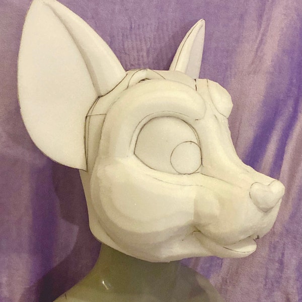 Feline / Red Panda  Fursuit Head Base