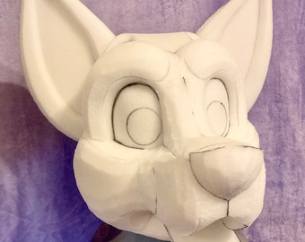 Canine FOAM Fursuit Head Base
