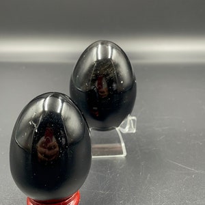 Black Obsidian Egg from Brazil