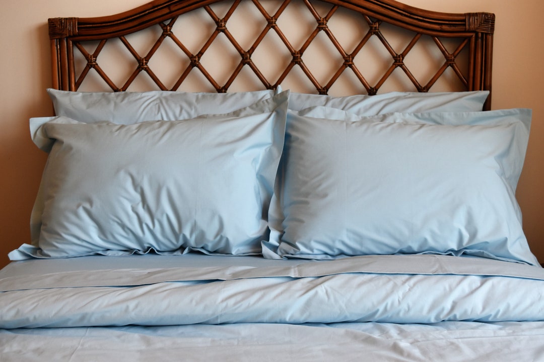 Cotton Duvet Cover BLUE 3 Pc Set Le Parutti Beautiful Vibrant Designer