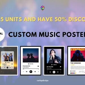 Choose Your Own Album Poster | Custom Album Poster | Album Music Cover | Poster Print | Wall Decor Music Gifts | Digital File