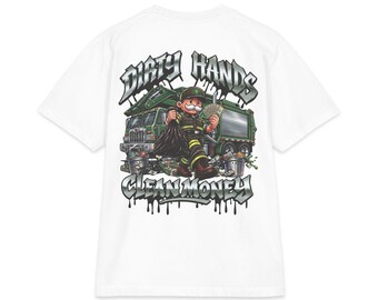 Grafikdesign für ein T-Shirt mit Müllmann-Motiv
