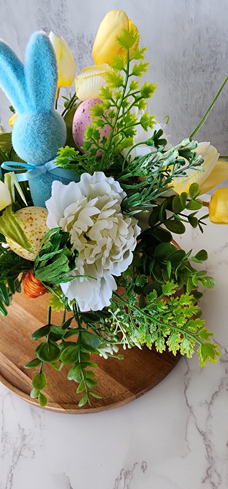 Easter Bunny Centerpiece for Your Table, Spring Centerpiece, Farmhouse ...