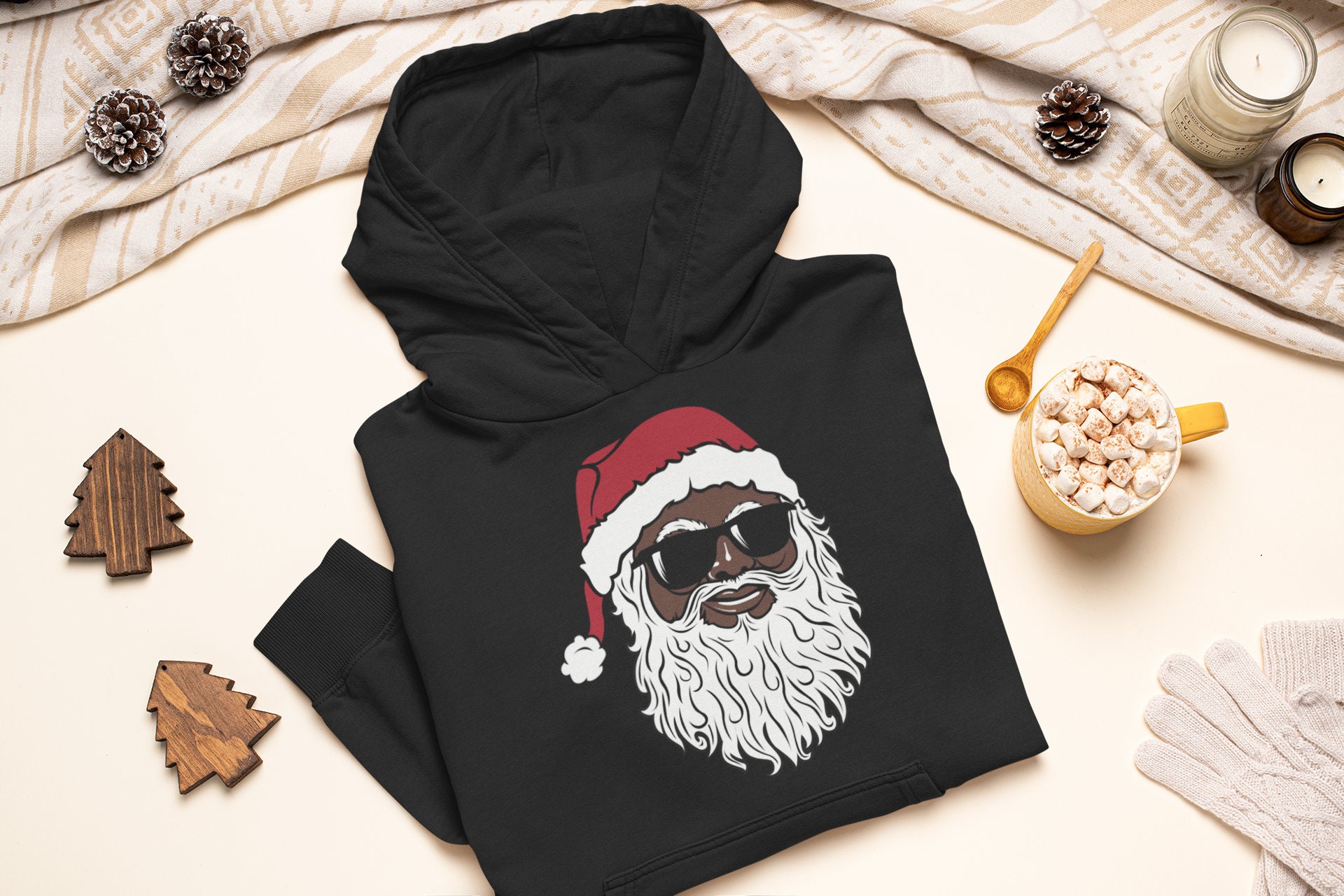 Santa Claus Hoodie - Etsy