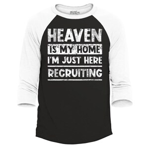 El cielo es mi hogar, solo estoy aquí, reclutamiento, camiseta cristiana religiosa, camiseta cristiana, regalo cristiano, regalo de Jesús, día de Pascua.
