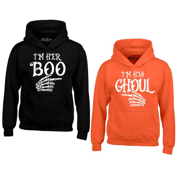 Sudaderas con capucha para parejas de Halloween a juego Soy su