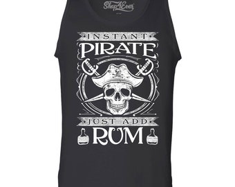 Funny Novelty Vest Singlet Top Instant Pirate Just Add Rum 