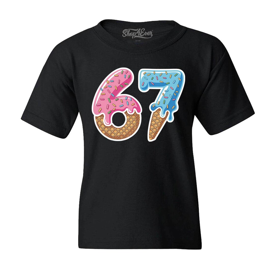 67 Six Seven Ice Cream Drip Number Sixtyseven Child's T-shirt Kids