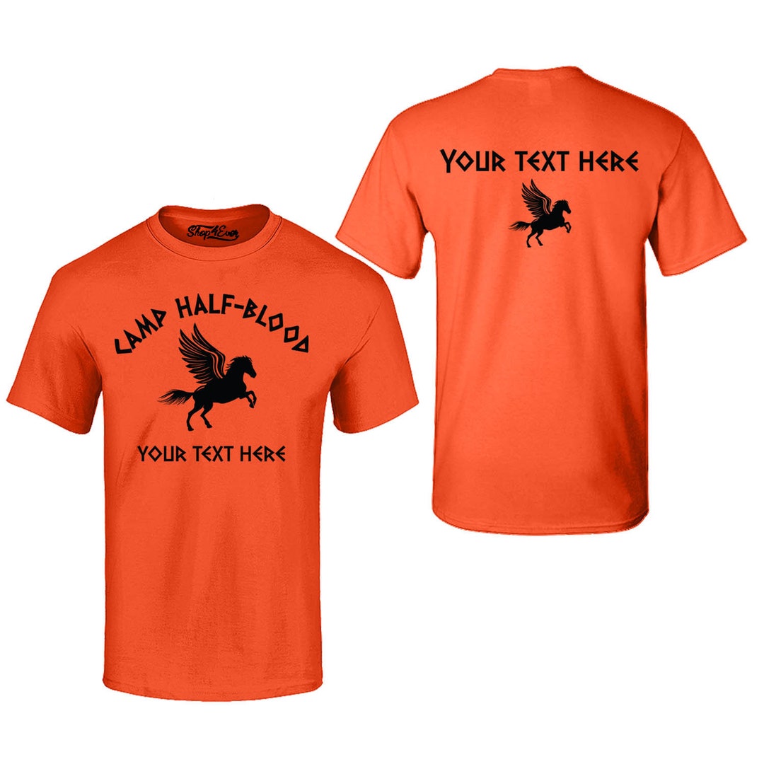 Personalized Custom Camp Half Blood T-shirt Customizable Front and Back ...