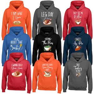 Aangepaste Turkije feest Thanksgiving grappige bijpassende familie hoodie sweatshirts Thanksgiving shirt, familie Thanksgiving shirt. Vrienden geven.
