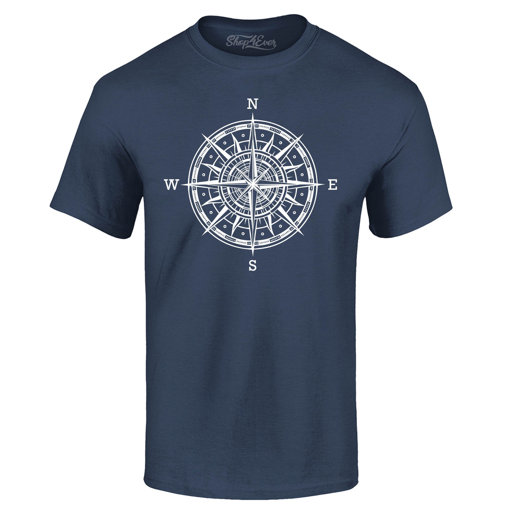 Mens Casual Shirts MenS Shirts 2023 Sailing Compass Summer Fashion