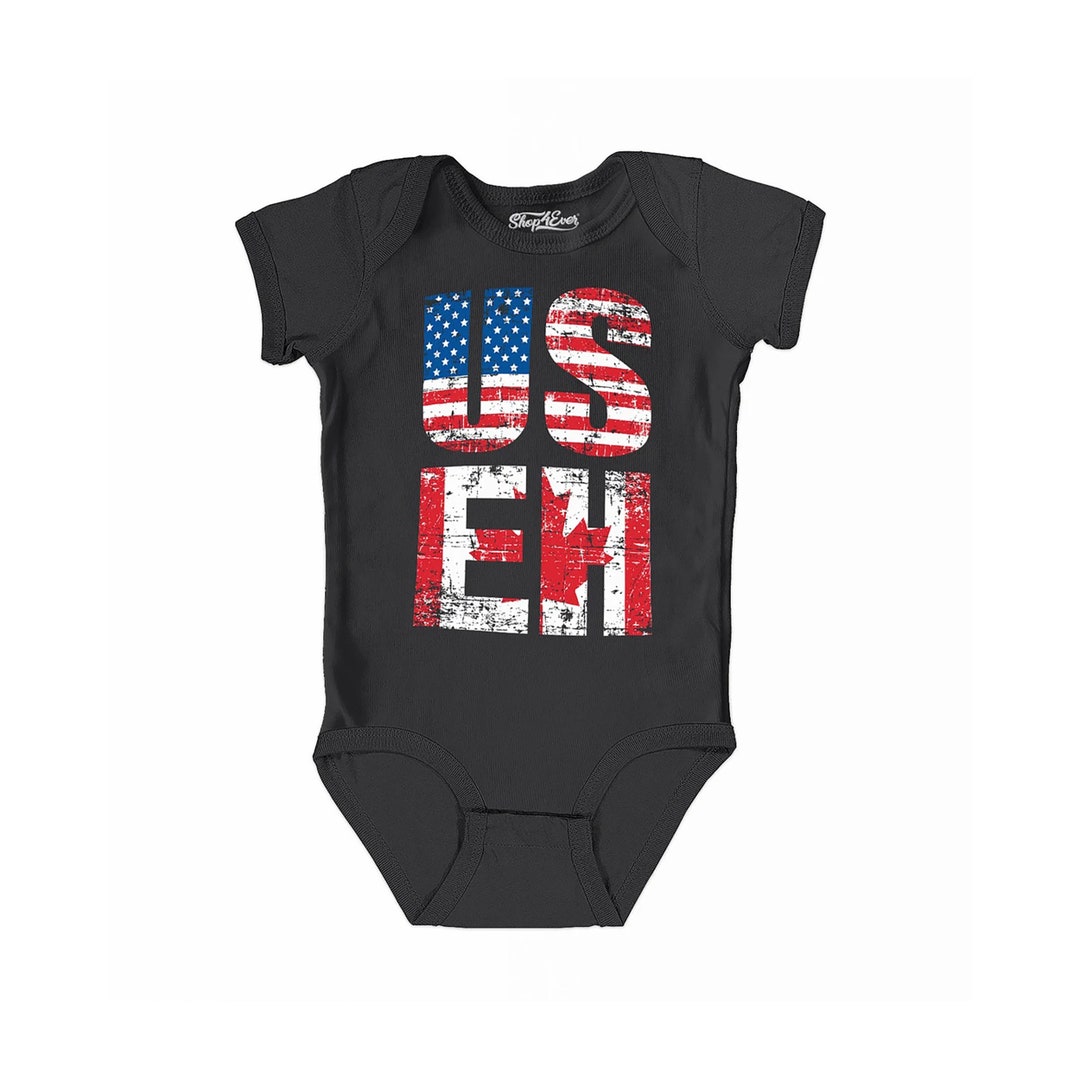 thumbnail image 2 of CafePress Half Canadian Half American Baby Bodysuit - Cute Infant Romper, 100% Cotton 2 of 10