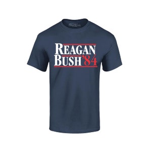 Reagan Bush 84 T-Shirt Presidential Campaign Shirts 4th of July, American Shirt.
