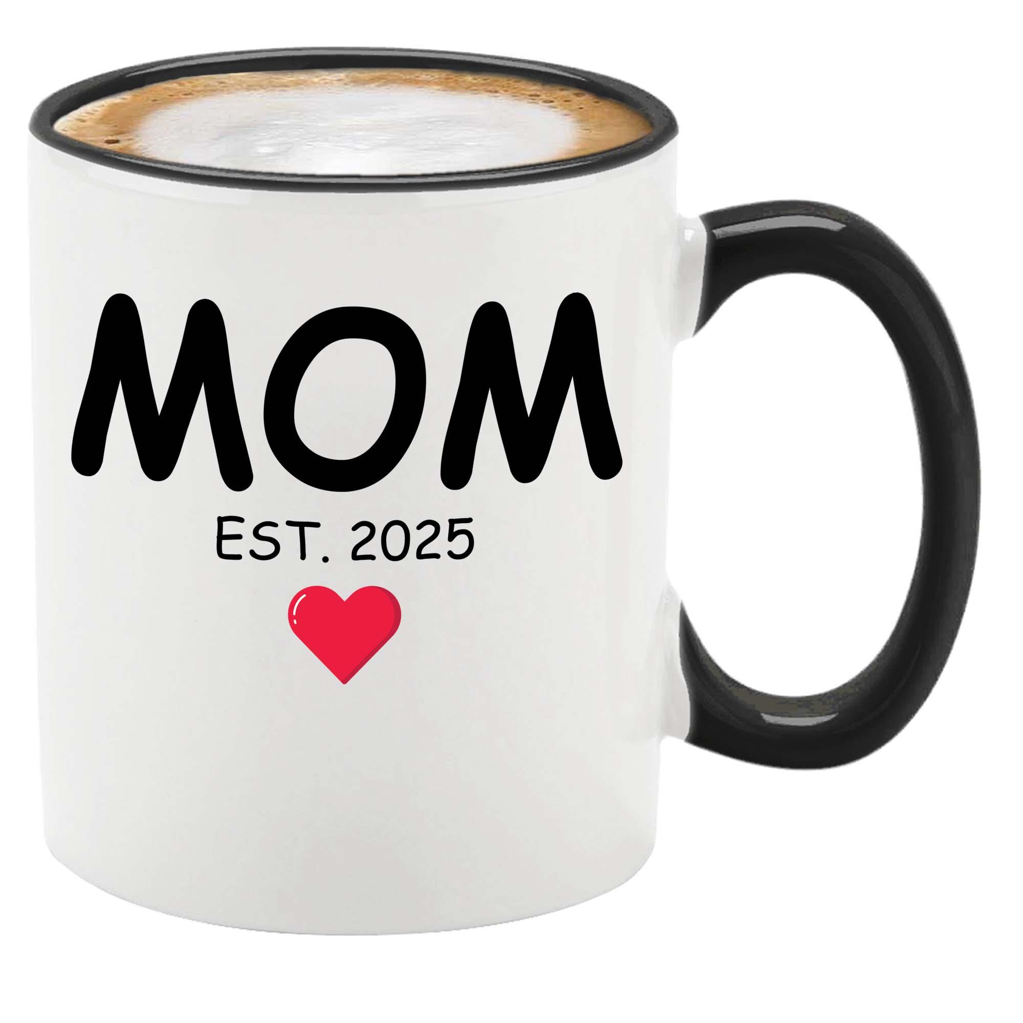 Tasse à Café Cœurs Blanc Vintage I Love Mom – Cadeau Fête Des Mères Original