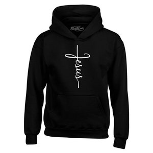 Jesus Cross Hoodie Sweatshirts Christian Shirt. Christian Gift. Jesus Gift. Easter Day. Easter Gift. Jesus Lover Shirt.