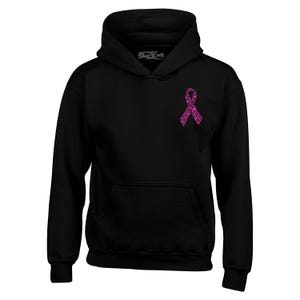 Borstkanker vlinder lint zak sweatshirts hoodie kanker T-shirt. Kankerbestrijder. Borstkankercadeau. Roze lint. Kreeft krijger shirt.