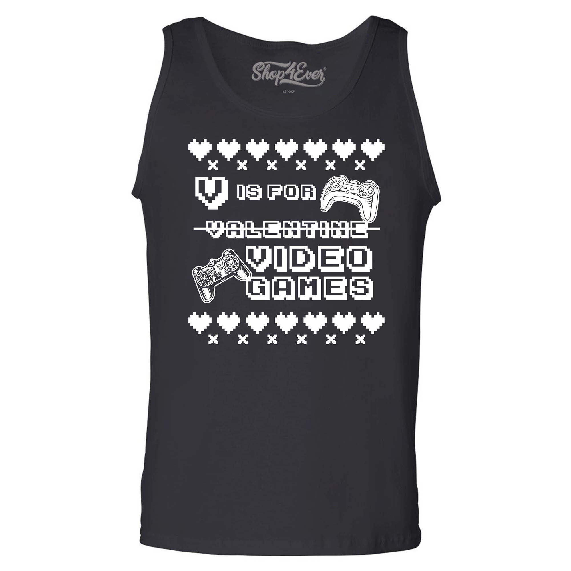 V is for Valentine's Day Video Games Funny Men's Tank - Etsy V is for Valentine's Day Video Games Funny Men's Tank - Etsy