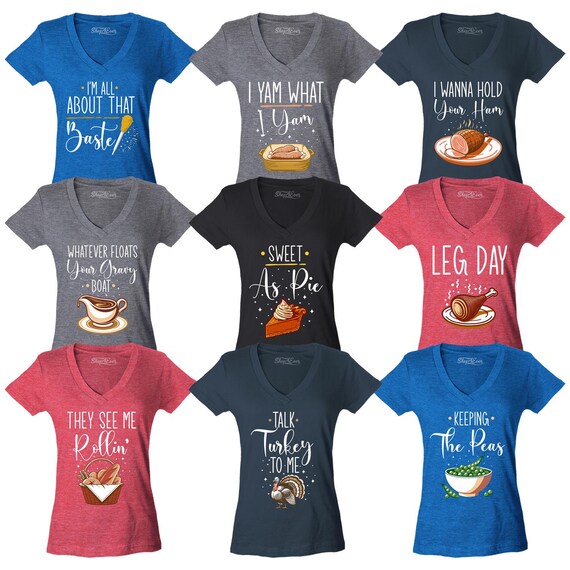 Camiseta feminina engraçada personalizada com decote em V, corte