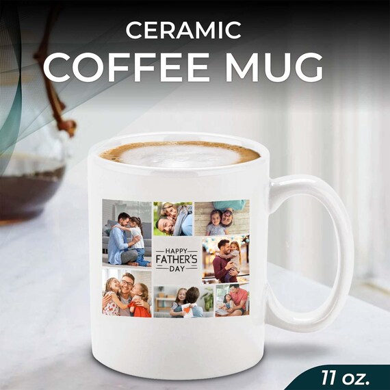 Taza Personalizada Del Día Del Padre Con Fotos. Diseña Tu Propia Taza De Café De 450 Ml Y 325 Ml. Ideas De Regalos Personalizados Para Papá De Kids Daddy Gifts. - España