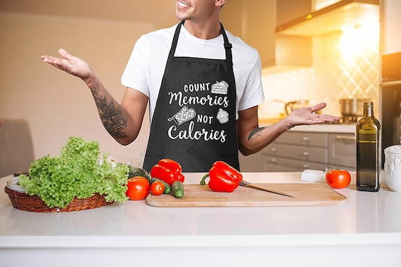 When Mom is Cooking Kitchen Apron with Pocket Gift Funny Humor