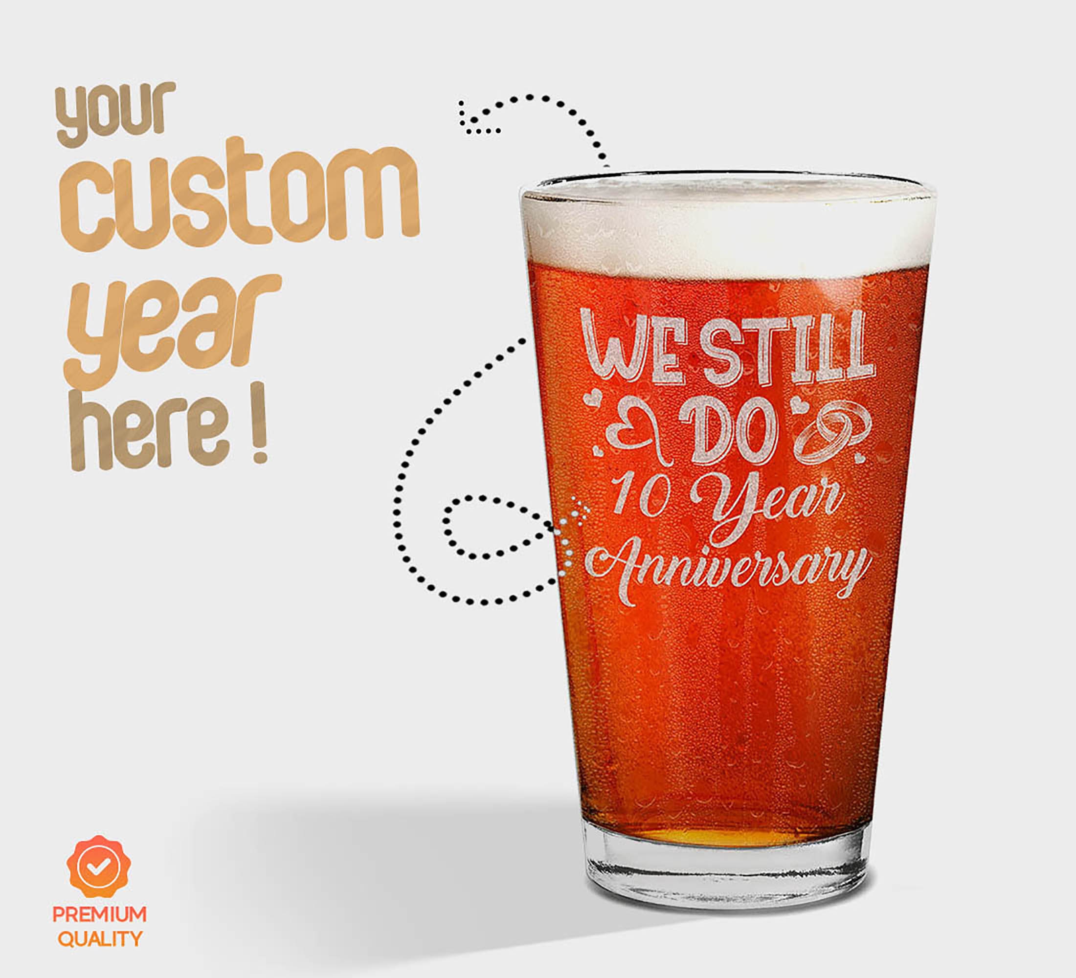 Personalized 16 oz. ARC Can Shaped Beer Glasses